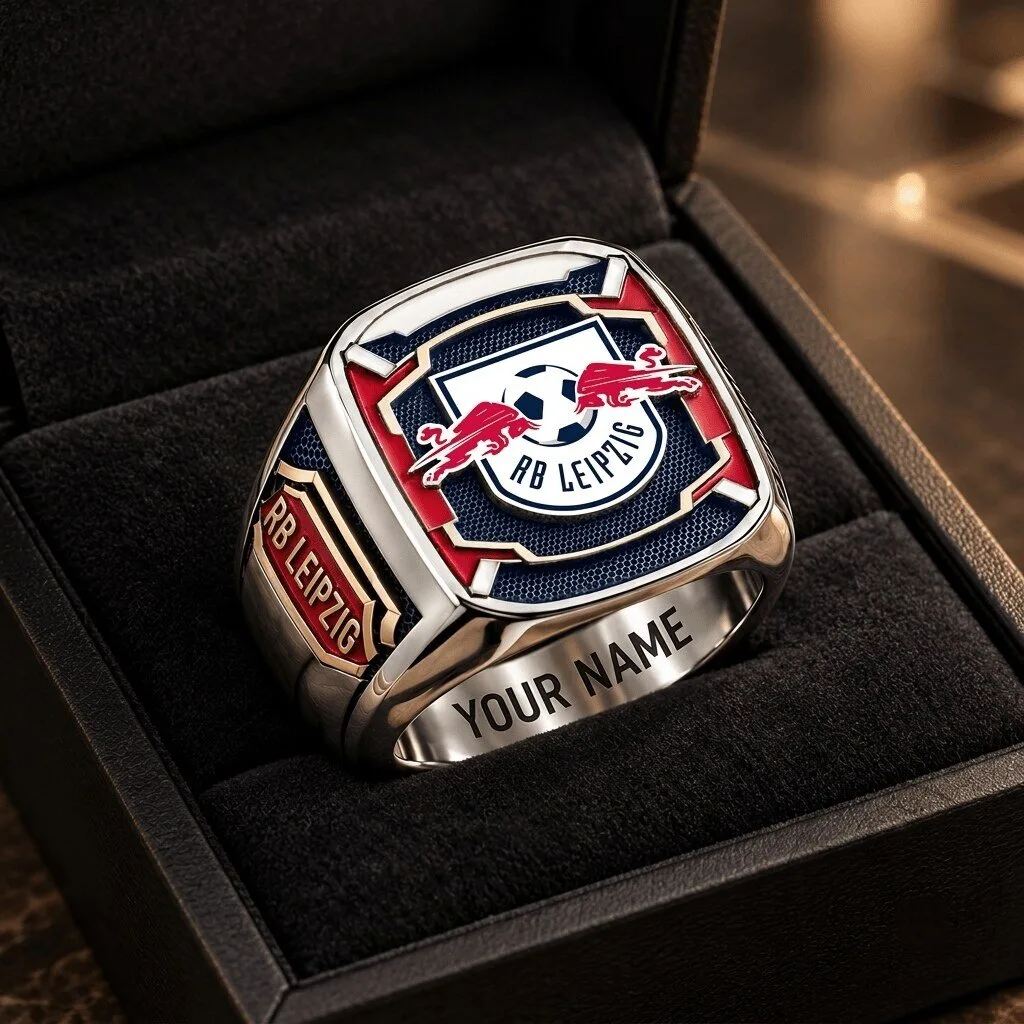 RB Leipzig Bundesliga Football Club Fan Championship Ring 3 RB Leipzig Bundesliga Football Club Fan Championship Ring